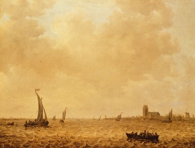 View of the Old Maas, Dordrecht by Jan Josephsz van Goyen